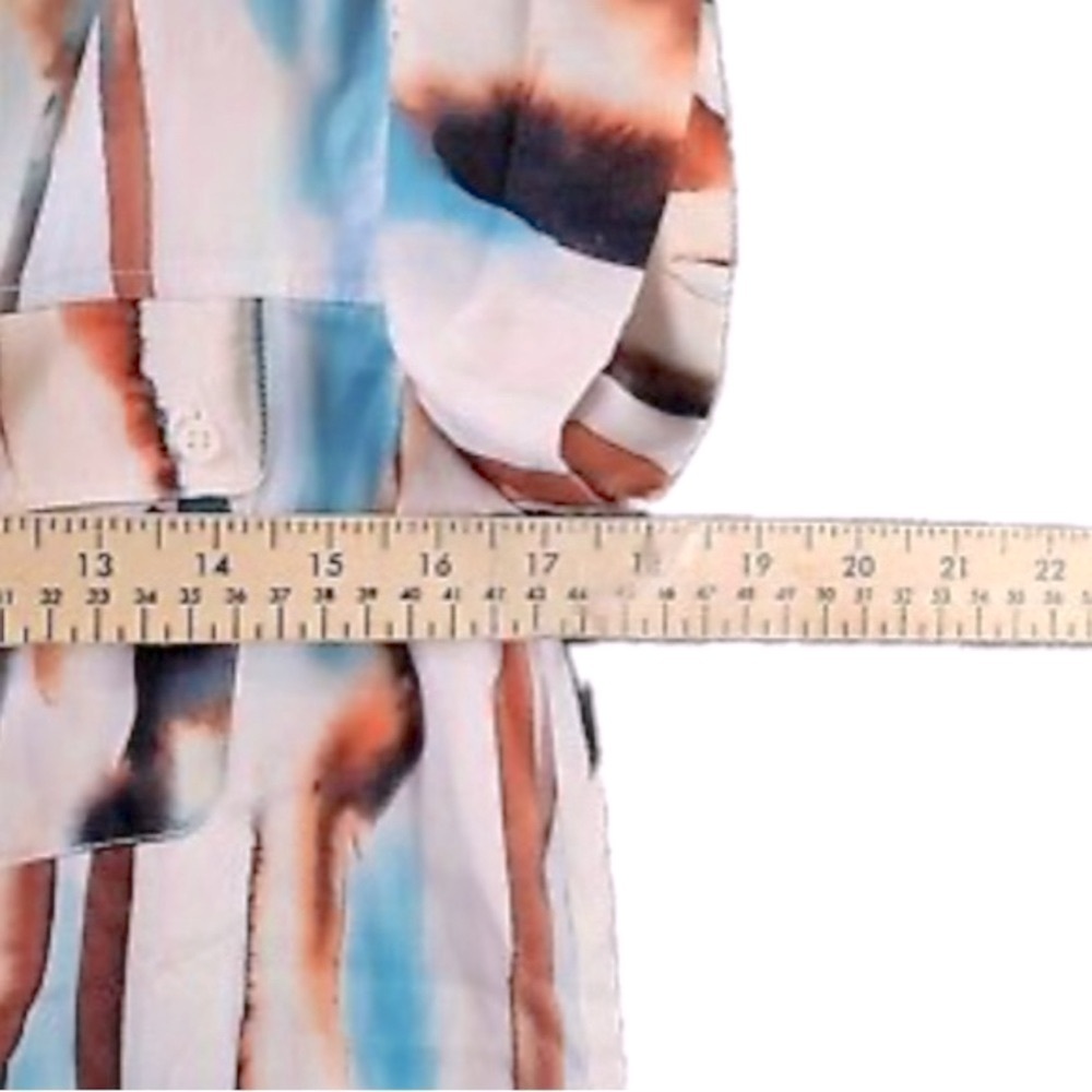 NWT [Lysse] Pastel Mandarin Neck Pocketed Split Hem Tunic Top Women’s Size XS - Picture 6 of 10